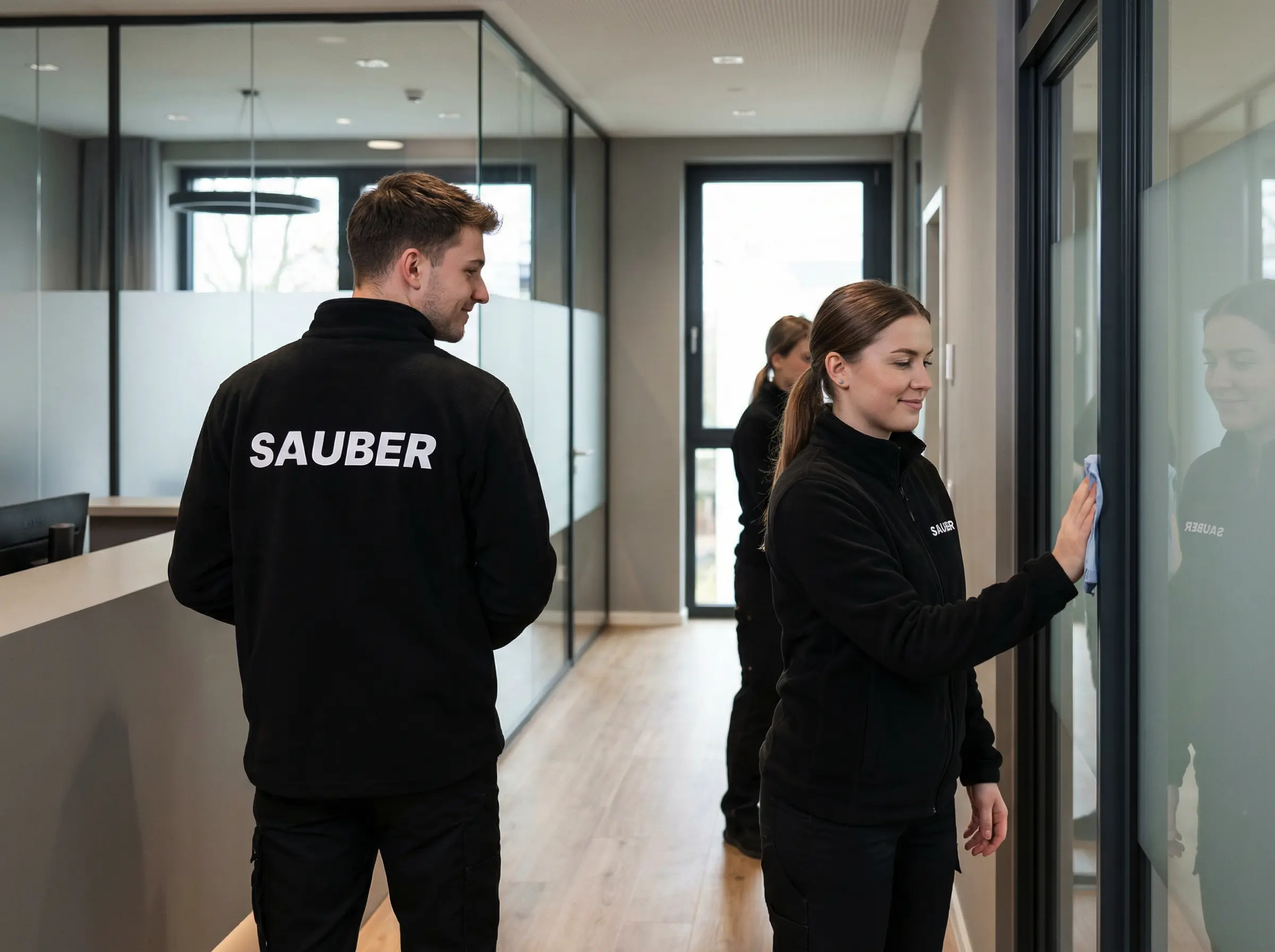 Unser Team bei der Reinigungsarbeit